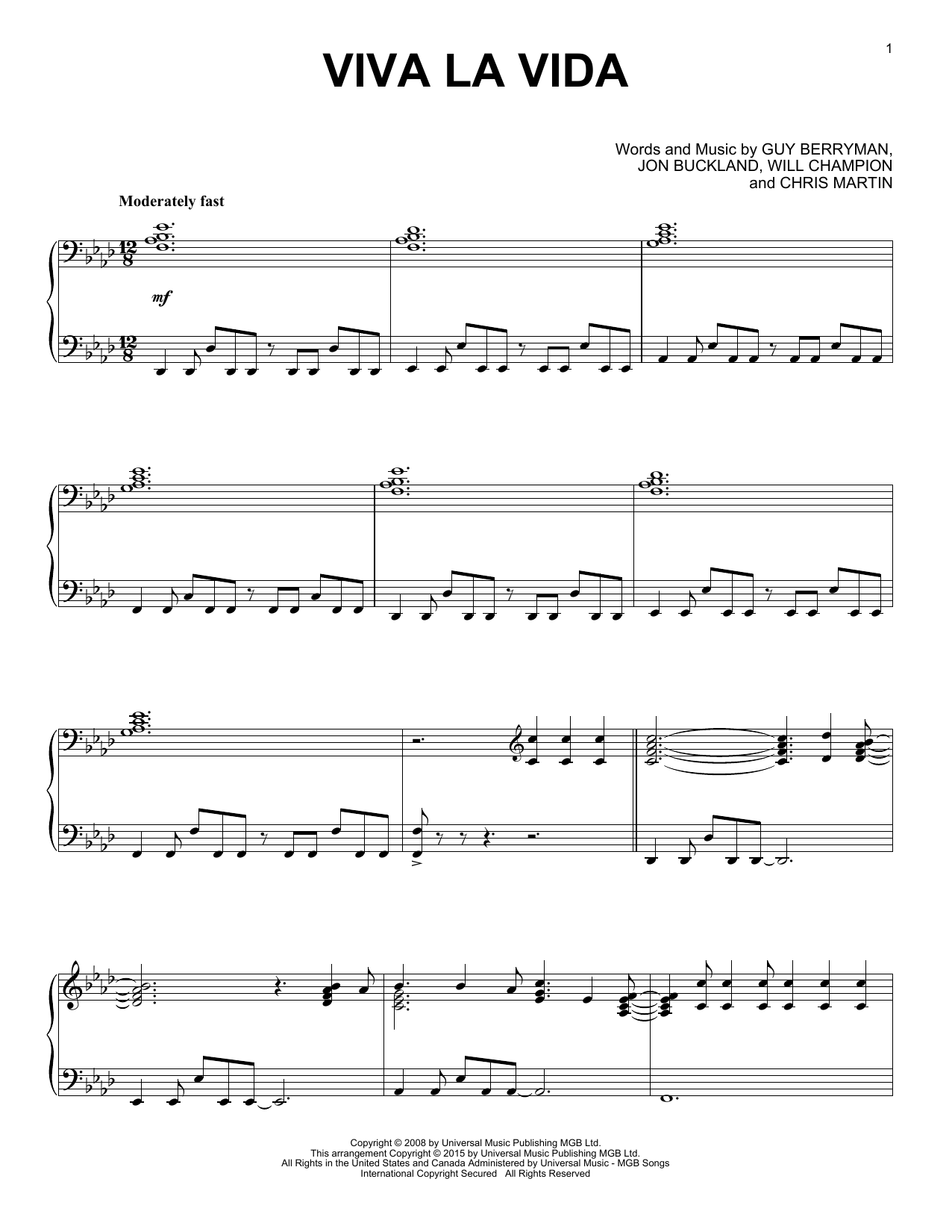Product gallery: Page 1 of 1 Viva La Vida [Jazz version], Coldplay