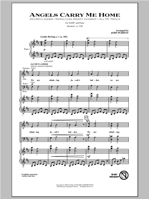 Product picture to: Angels Carry Me Home (Medley)