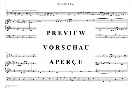 gallery: Air , , (Klarinette in B + Orgel)