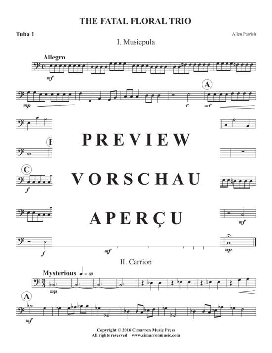 Produktgalerie: Seite 11 von 14 The Fatal Floral Trio , , (Tuba Trio ETT)