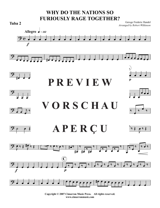Product gallery: Page 16 of 17 Why do the Nations So Furiously Rage Together? , , (Tuba Quartet: 2x Baritone, 2xTuba)