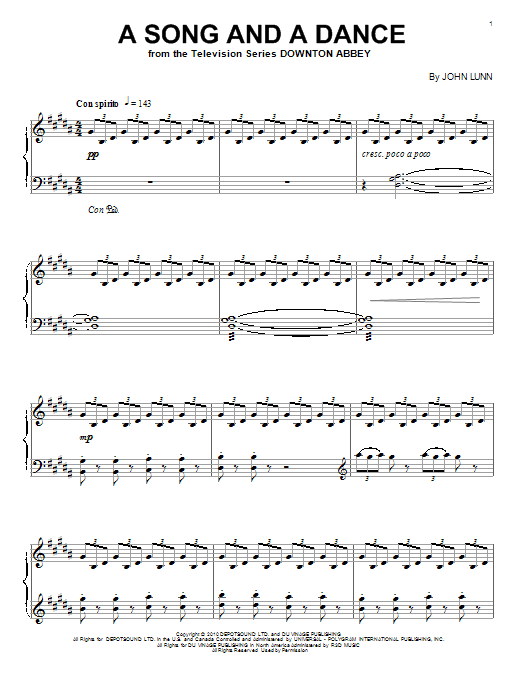 Product gallery: Page 1 of 1 A Song And A Dance, John Lunn