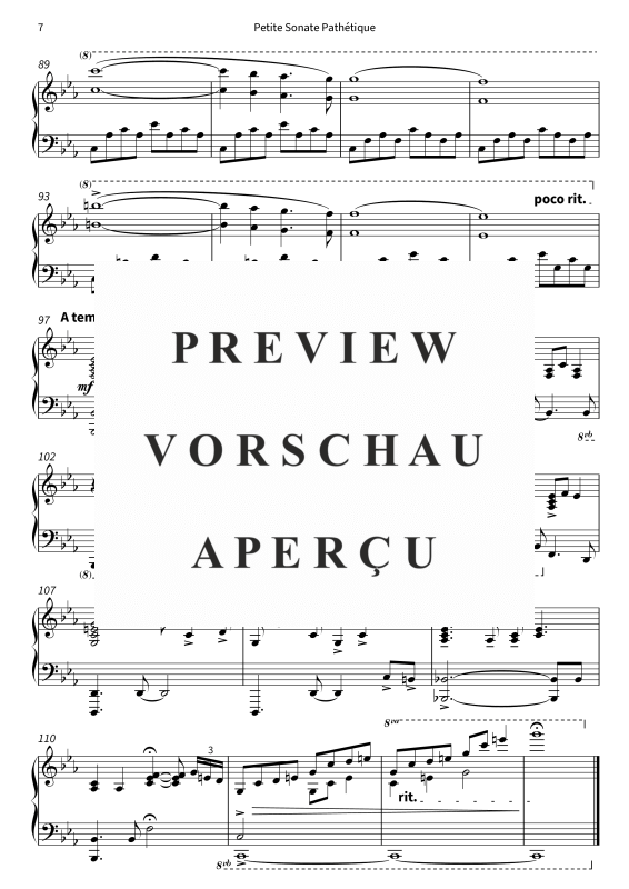 gallery: Petite Sonate Pathétique - inspiriert durch Klaviersonate Nr. 8 c-Moll, op. 13, 1. Satz, Reuter, Felix, Klavier Solo