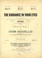 cover: The Radiance In Your Eyes, Ivor Novello, Gesang, Klavier