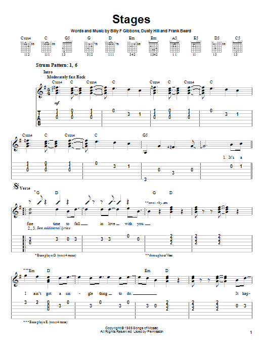 Product gallery: Page 1 of 1 Stages, ZZ Top