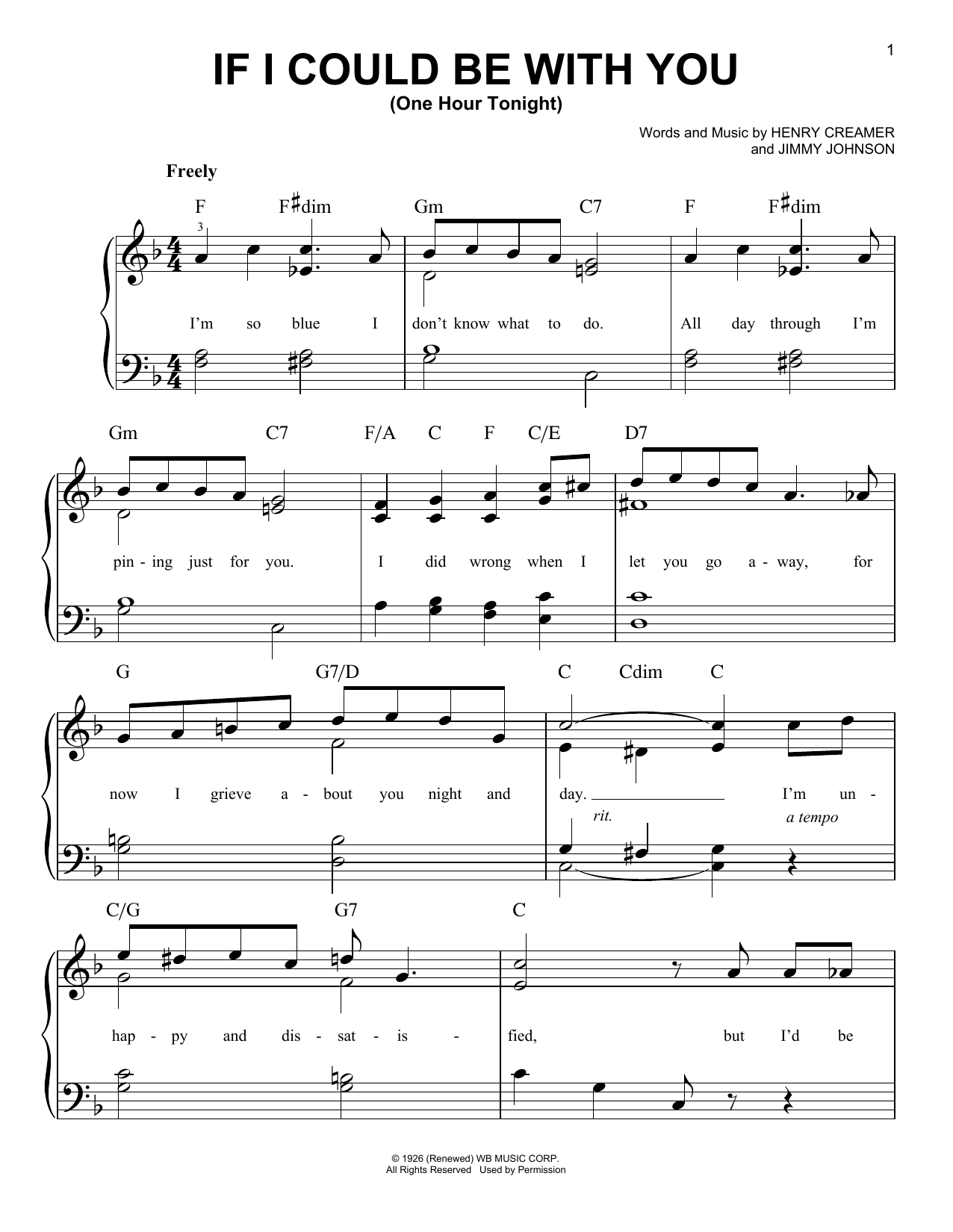Product gallery: Page 1 of 1 If I Could Be With You (One Hour Tonight), Jimmy Johnson