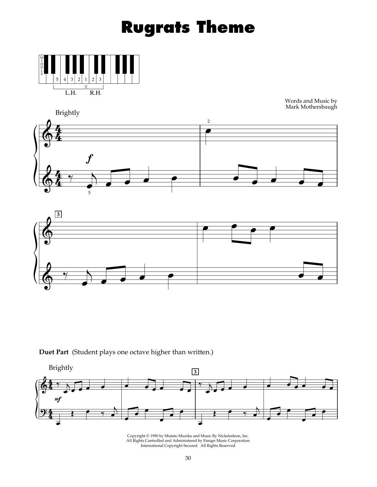 Produktbild zu: Rugrats Theme