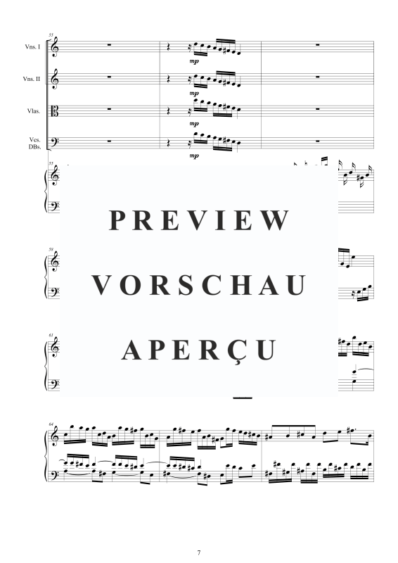 Produktgalerie: Seite 8 von 11 Cembalo Konzert Nr. 2 in C-Dur, , Cembalo und Streichorchester