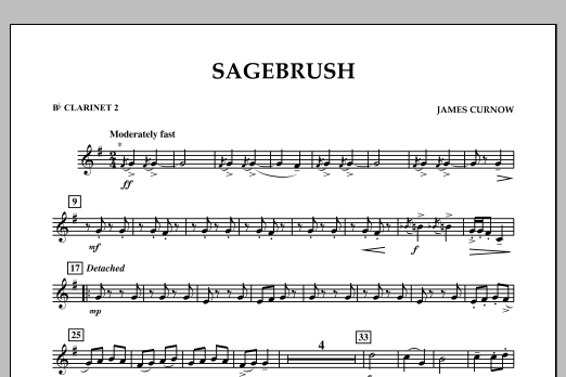 Produktbild zu:  Sagebrush - Bb Clarinet 2 - 