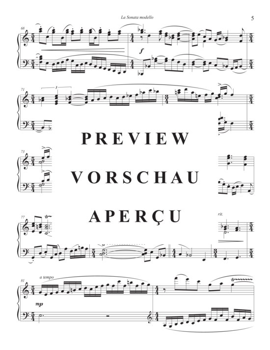 gallery: La Sonata modello , , Klavier Solo