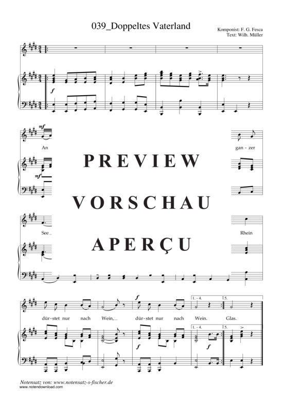 Produktgalerie: Seite 2 von 3 Doppeltes Vaterland , , Klavier und Gesang