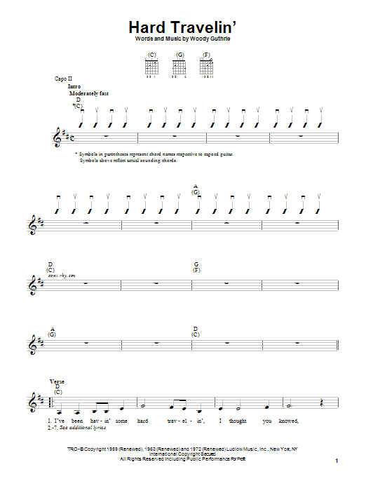 Product gallery: Page 1 of 1 Hard Travelin', Woody Guthrie