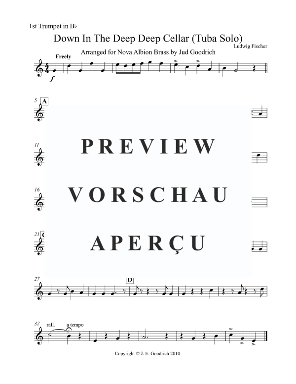 Product gallery: Page 5 of 10 Down in the Deep Deep Cellar, , Brass Quintet