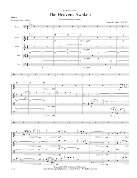 Produktbild zu: Heavens Awaken, The Howard J. Buss 