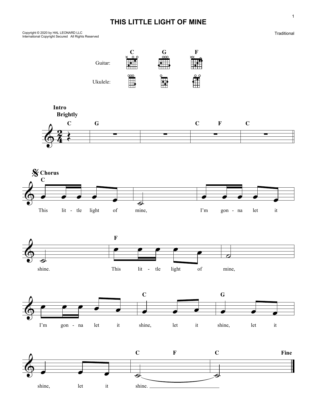 Produktbild zu: This Little Light Of Mine