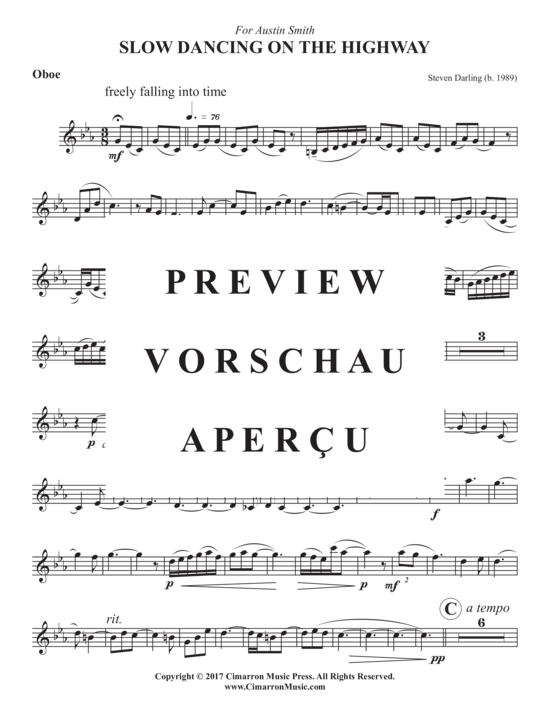 Product gallery: Page 9 of 10 Slow Dancing on the Highway , , (Oboe + Keyboard)