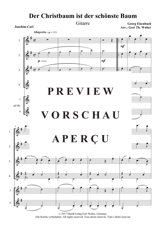 Produktgalerie: Seite 6 von 11 Der Christbaum ist der schönste Baum , , (flexibles Quintett)