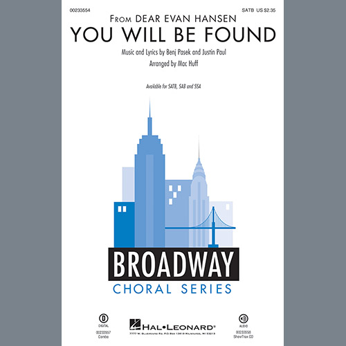 Produktbild zu: You Will Be Found (from Dear Evan Hansen) (arr. Mac Huff)
