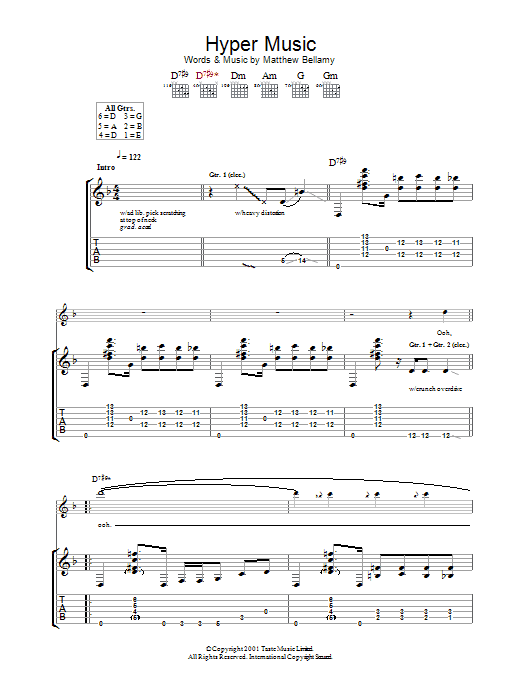 Produktgalerie: Seite 1 von 1 Hyper Music, Muse, Gitarre