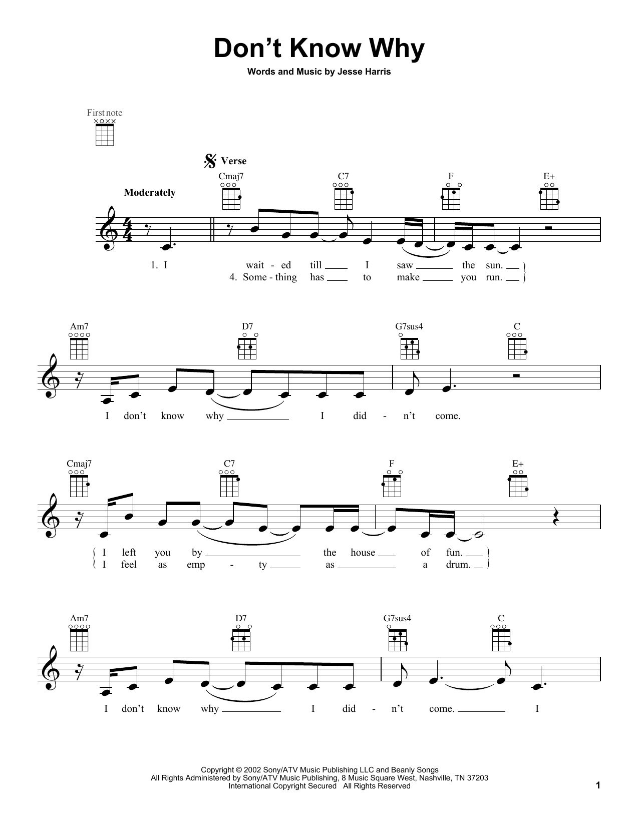 Product gallery: Page 1 of 1 Don't Know Why, Norah Jones