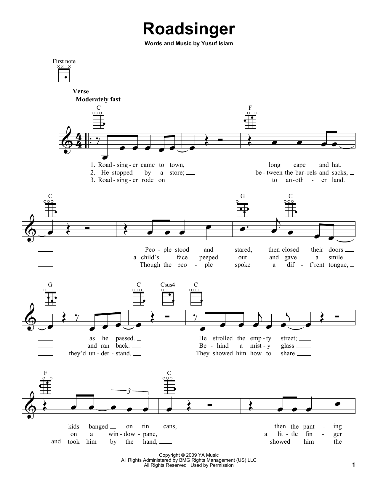 Product gallery: Page 1 of 1 Roadsinger, Yusuf/Cat Stevens