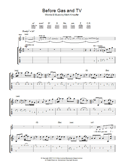 Produktgalerie: Seite 1 von 1 Before Gas & TV, Mark Knopfler, Gitarre