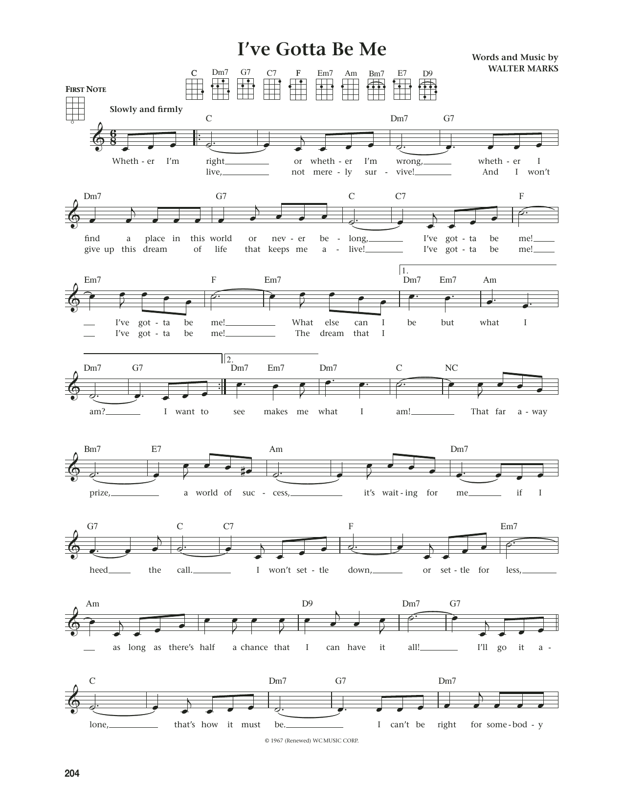 Produktgalerie: Seite 1 von 1 I've Gotta Be Me (from The Daily Ukulele) (arr. Jim Beloff), Sammy Davis Jr., Ukulele