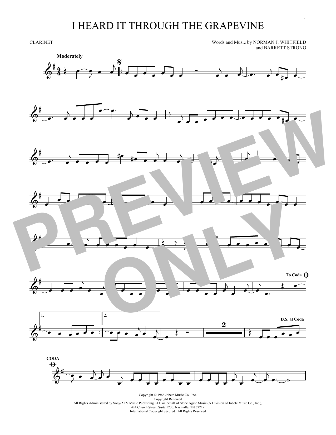 Product gallery: Page 1 of 1 I Heard It Through The Grapevine, Norman Whitfield & Barrett Strong