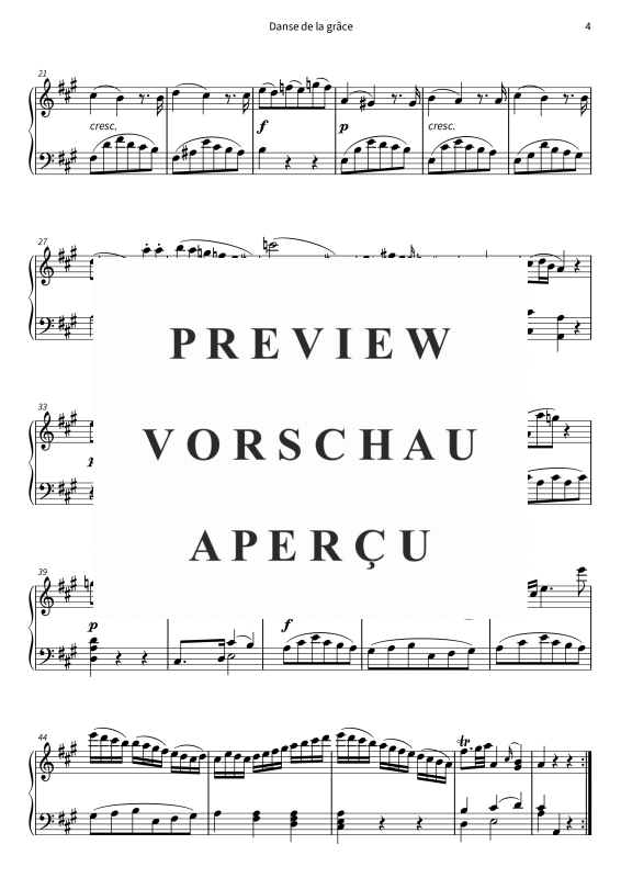 Produktgalerie: Seite 6 von 8 Danse de la grâce - Andante grazioso de la Sonate pour piano n° 11, K. 331, , Klavier Solo