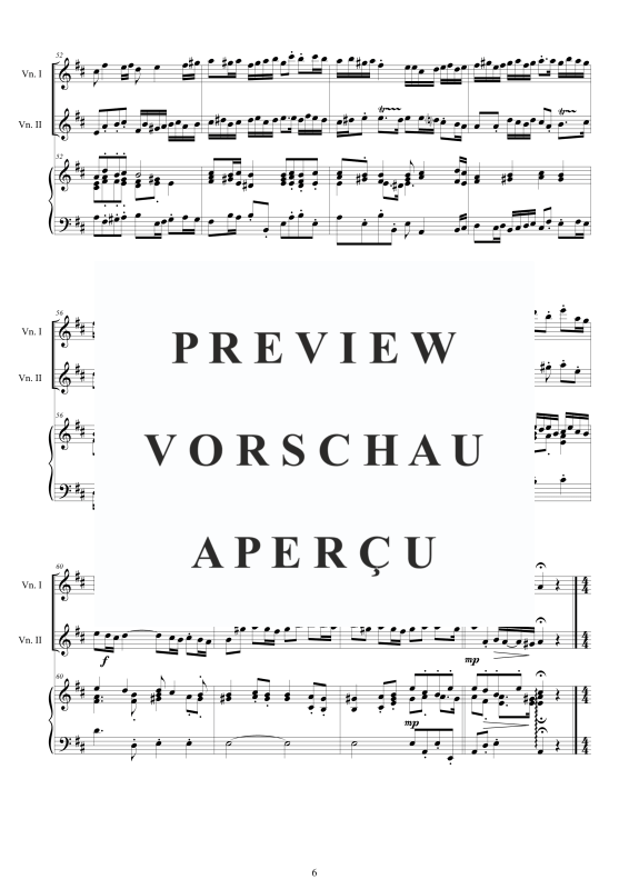 Produktgalerie: Seite 7 von 11 Trio Sonata No.3 in D-Dur Op.1, , 2 Violinen und Cembalo