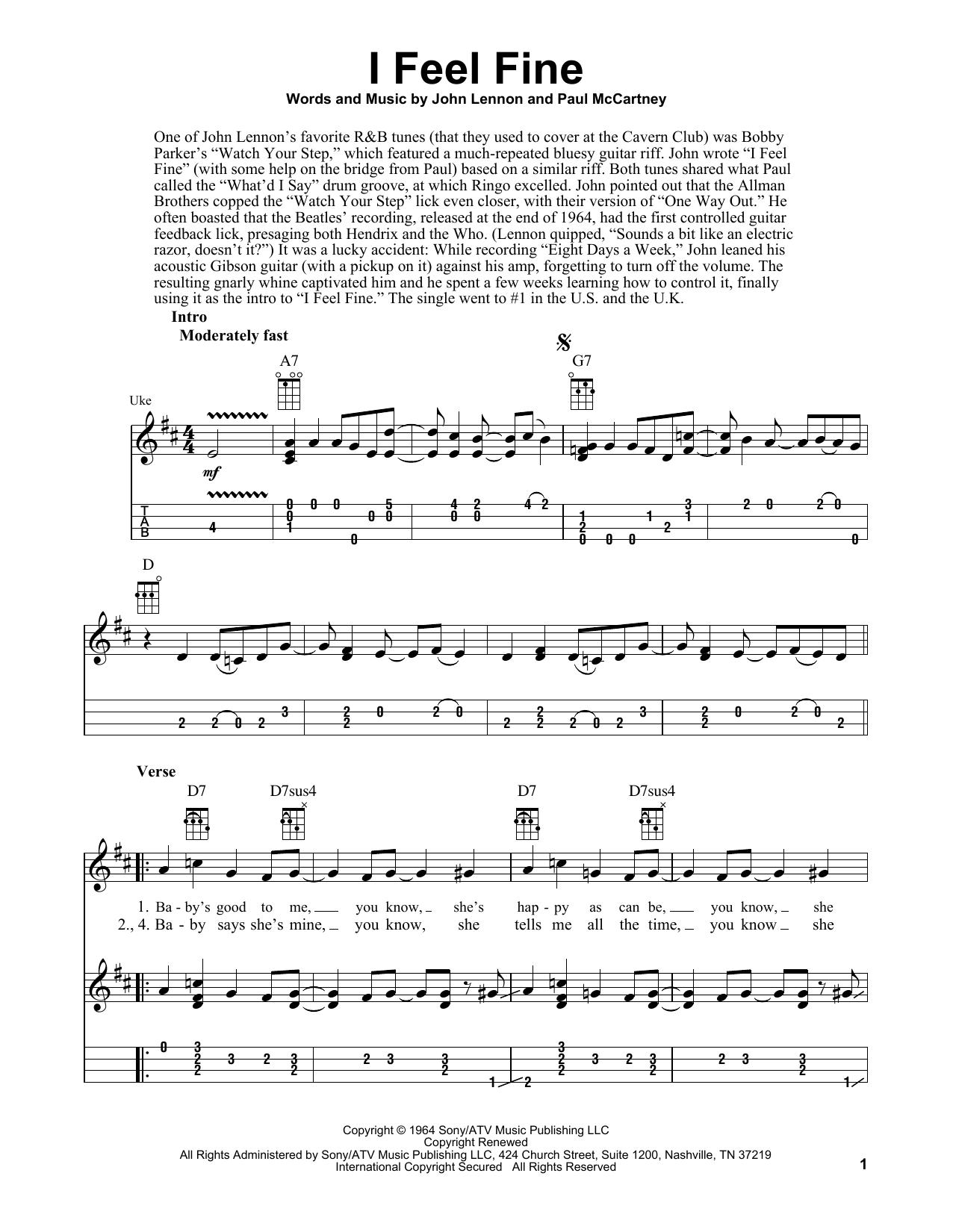 Product gallery: Page 1 of 1 I Feel Fine, The Beatles
