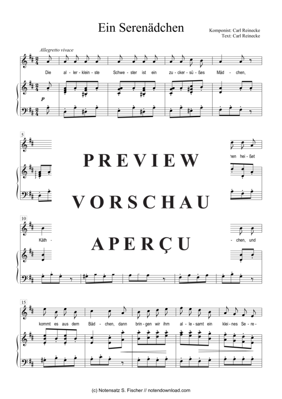 Product gallery: Page 2 of 4 Ein Serenädchen , , Piano and Voice