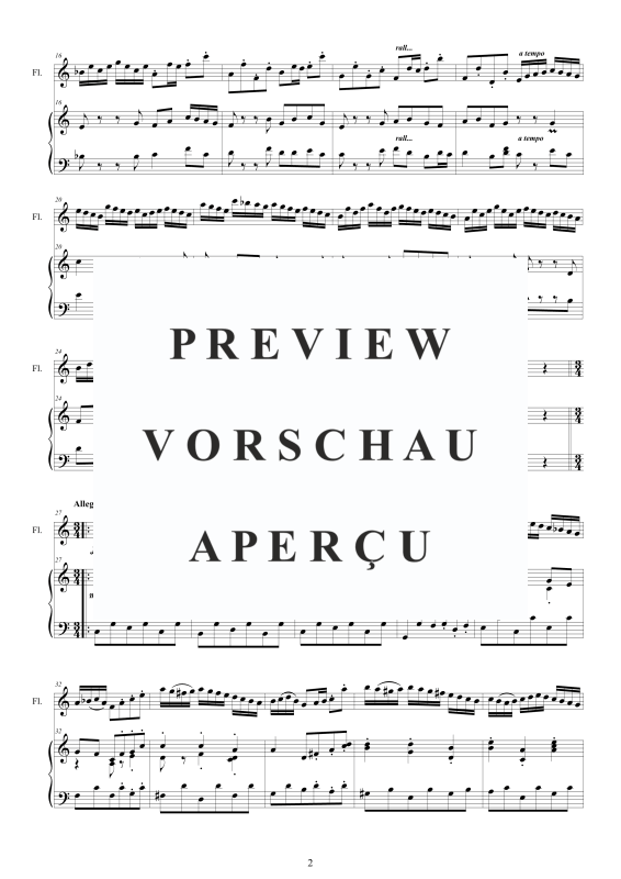 Product gallery: Page 3 of 11 Flöten Sonate in C-Dur BWV 1033, , Flöte und Cembalo/Klavier