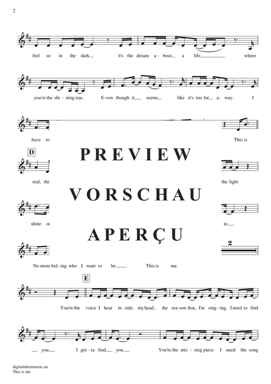 Produktgalerie: Seite 3 von 4 This is me , Lovato, Demi, Trompete in B