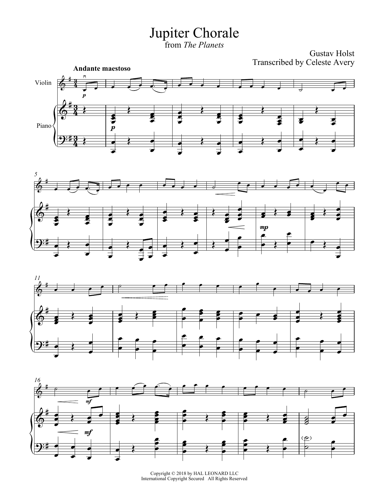 Product gallery: Page 1 of 1 Jupiter, Gustav Holst