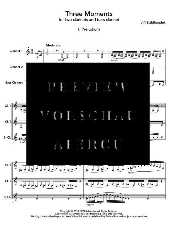 gallery: Three Moments For 2 Clarinets and Bass Clarinet, , (clarinet trio 2x clarinet and bass clarinet)