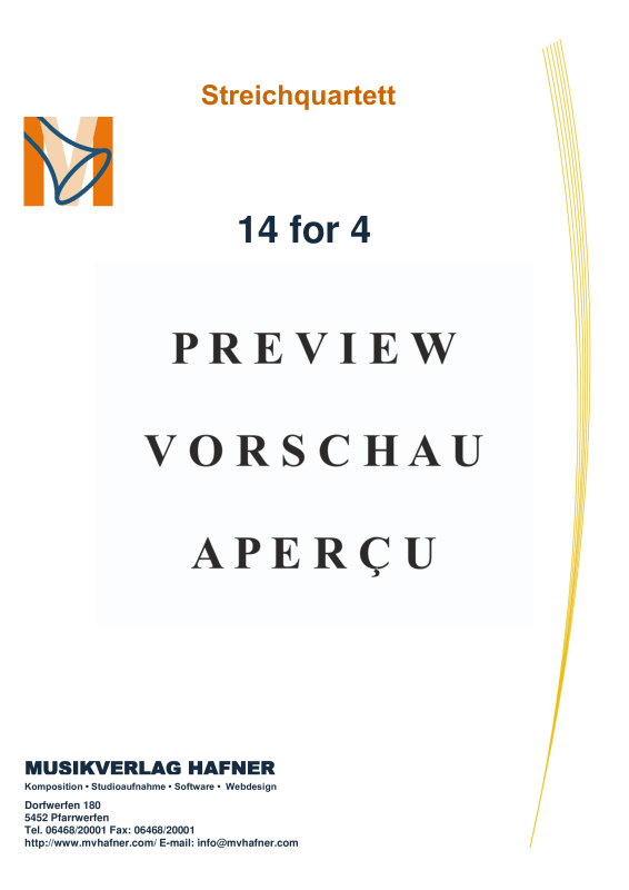 Produktgalerie: Seite 4 von 11 14 for 4, , (Streicher Quartett)