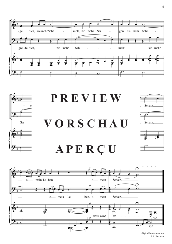 Product gallery: Page 6 of 6 Ich bin dein , , (Wedding duet - alto & bass)