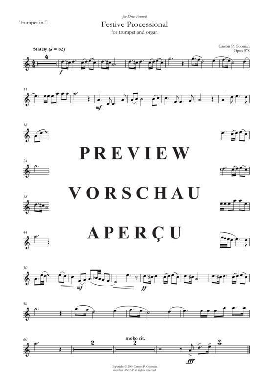 Produktgalerie: Seite 8 von 8 Festival Processional , , (Trompete + Orgel)