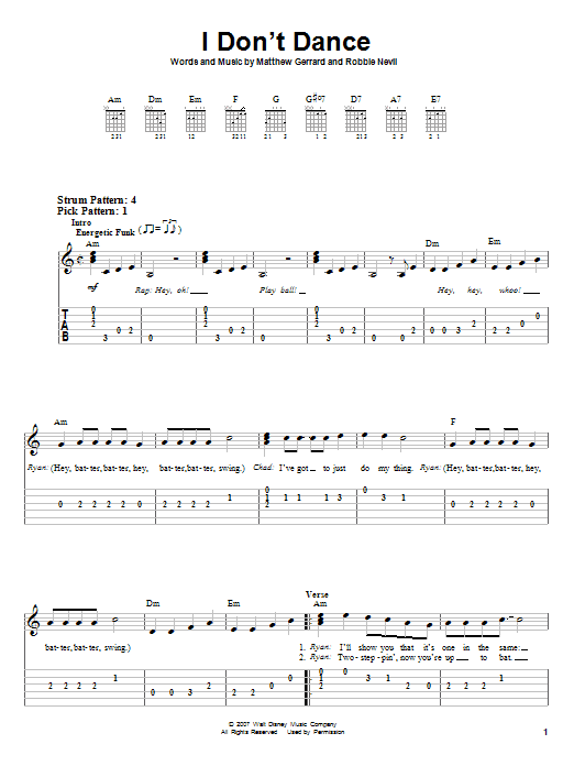 Product gallery: Page 1 of 1 I Don't Dance, High School Musical 2