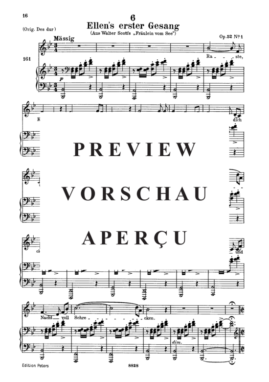 gallery: Ellen´s Gesang I, D.837 , , (Gesang tief + Klavier)