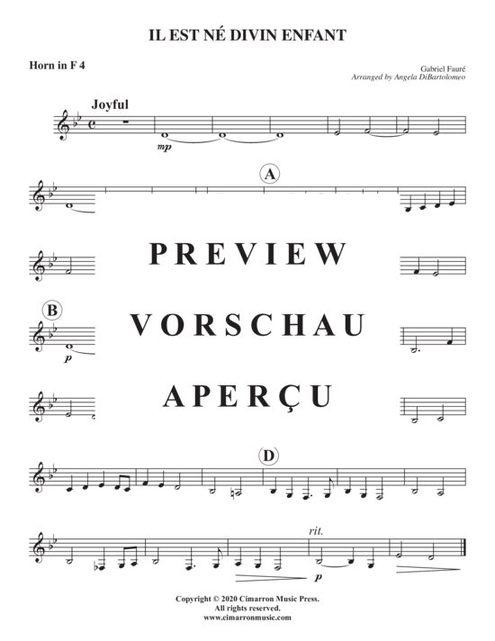 Produktgalerie: Seite 8 von 9 Il est n&eacute; diven enfant , , (Horn Quintett)
