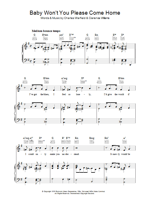 Produktbild zu: Baby Won't You Please Come Home