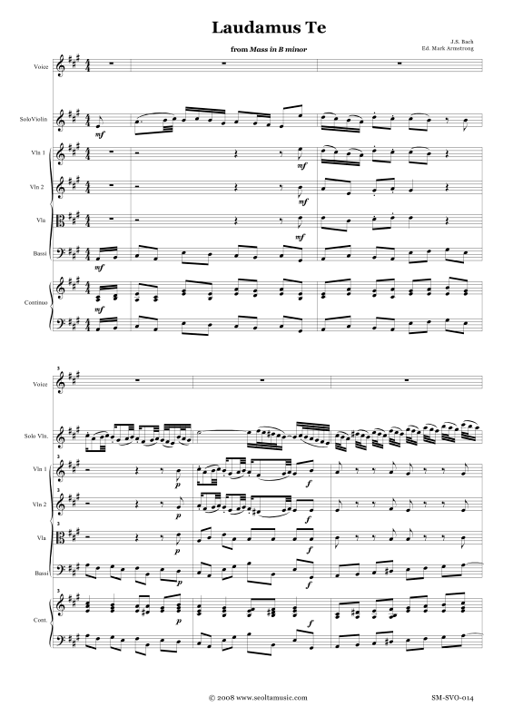 Product picture to: Laudamus teJohann Sebastian Bach