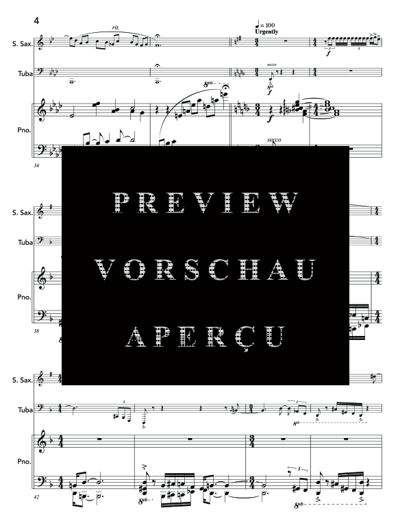 Produktgalerie: Seite 8 von 11 Mile Marker 78, , (Trio Sopran Saxophon, Tuba und Klavier)