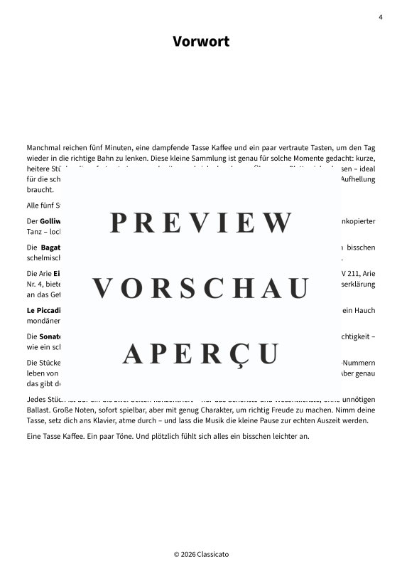 Produktgalerie: Seite 6 von 11 Kaffeepause am Klavier - Vereinfachte Wohlfühlstücke für kurze Auszeiten, , Klavier Solo
