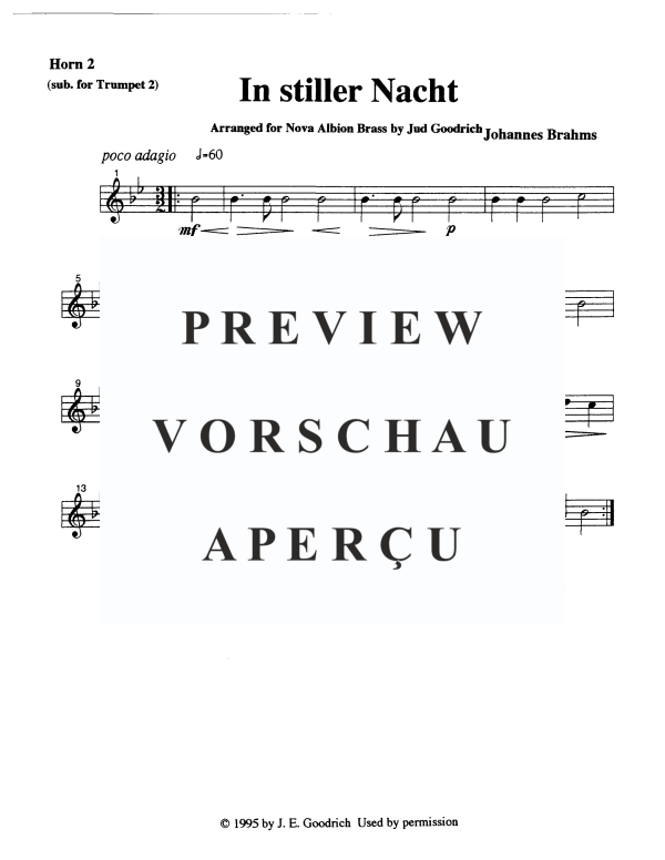 Produktgalerie: Seite 9 von 11 In stiller Nacht (In the Still Night), , Blechbläser Quintett
