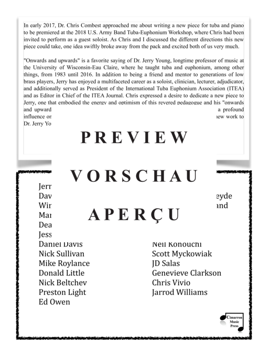 Product gallery: Page 3 of 17 Onwards and Upwards , , (tuba + piano)