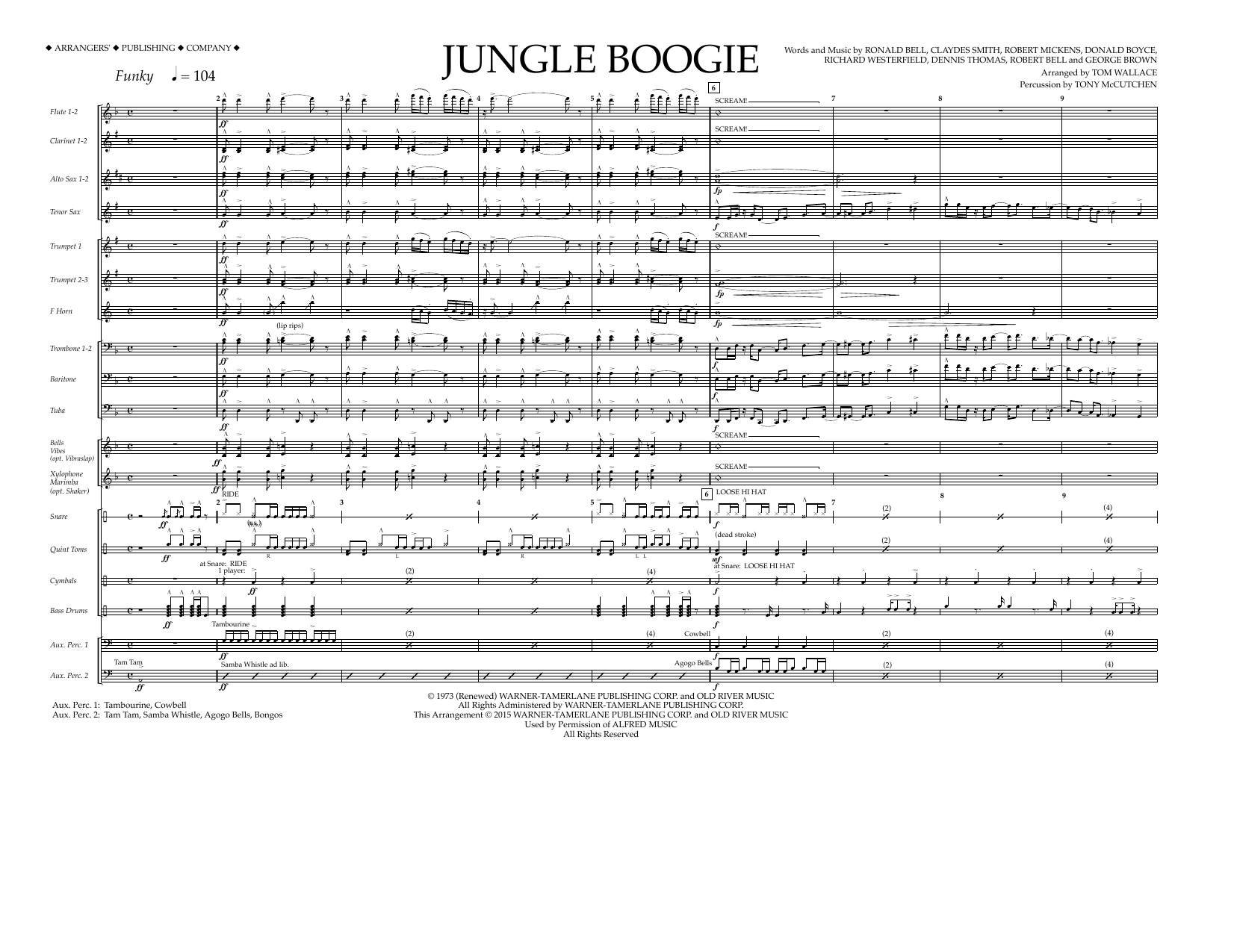Produktbild zu:  Jungle Boogie - Full Score - Tom Wallace
