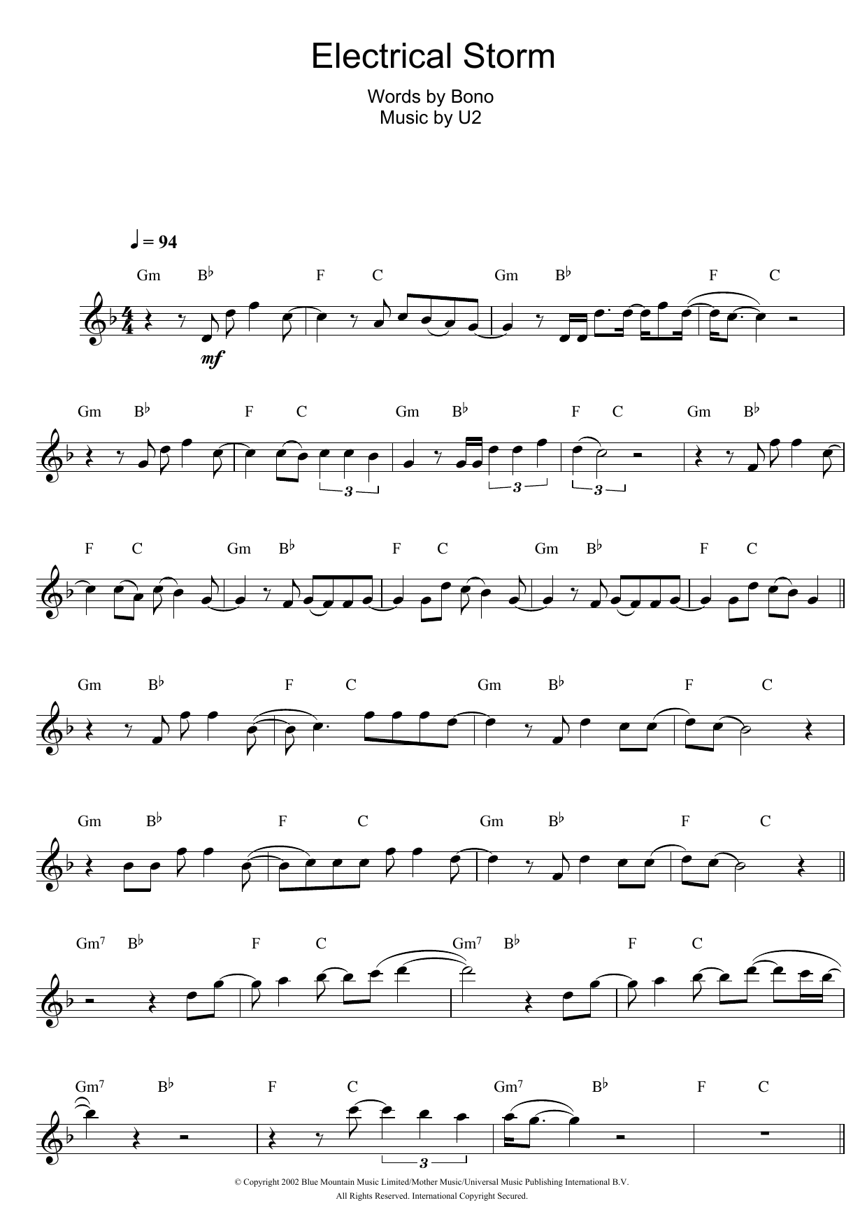 Product gallery: Page 1 of 1 Electrical Storm, U2